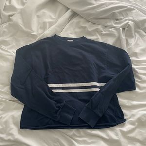 NAVY AND WHITE STRIPED BRANDY TOP RARE!
